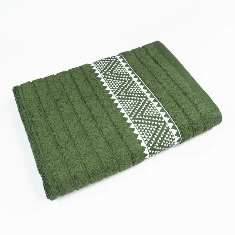 Рушник махровий для обличчя та рук Зіпп GM Textile 50х90см 500г/м2 (Хакі)